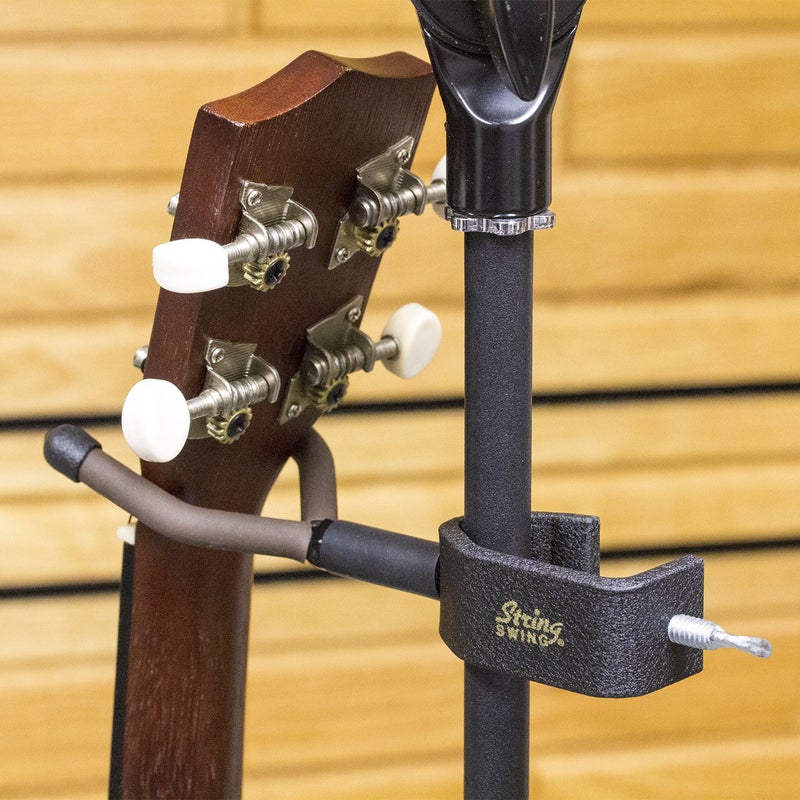 String Swing Ukulele or Mandolin hanger for Mic Stands and Music Stands Safely hang your Ukulele or Mandolin from your mic stand CC04UK - Image 2